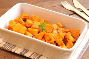 Baked spicy sweet potato