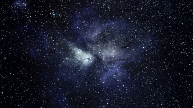 Blue space background