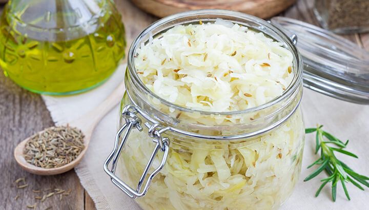 Eating probiotics every day, like sauerkraut, can aid digestion.