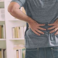 Man suffering from low back pain